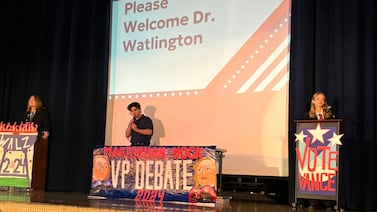 Before Election Day, 'Walz' and 'Vance' debate the issues at Masterman