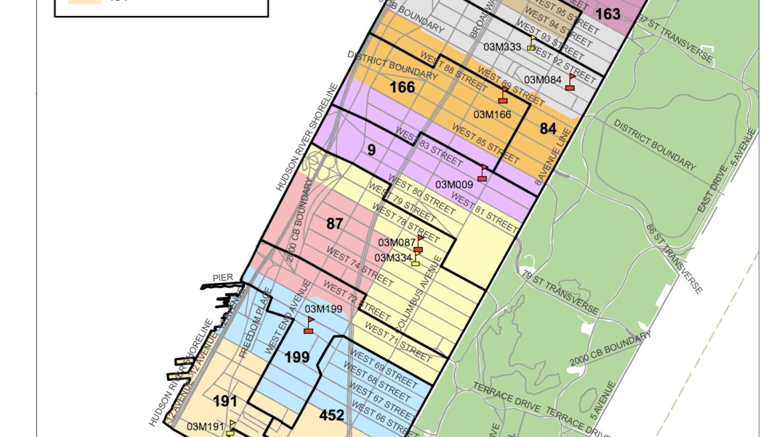 The city's final plan for rezoning District 3.