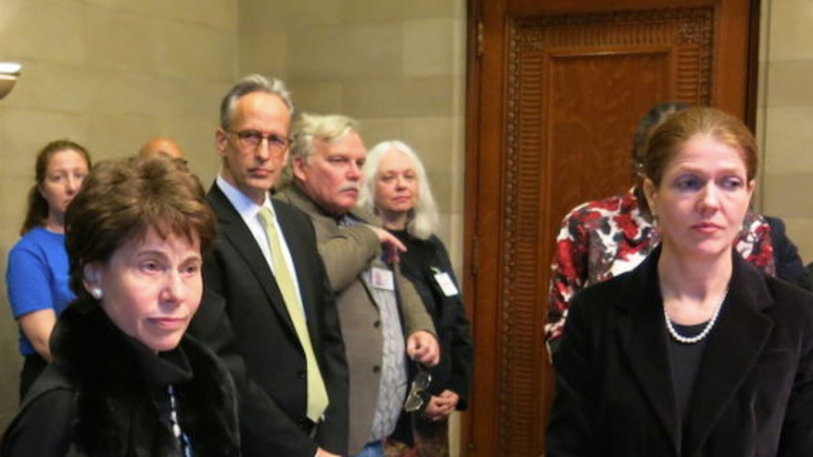 Former Chancellor Merryl Tisch with Beth Berlin, right.
