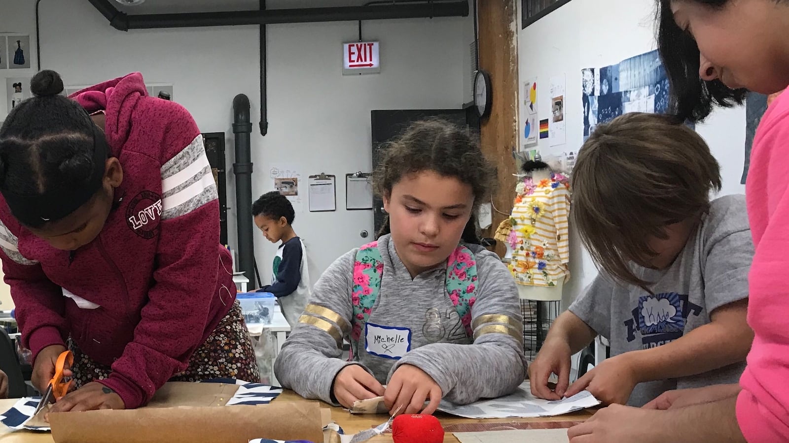 On Day Three of the Chicago teachers strike on Oct. 21, 2019, the non-profit youth center Marwen near Cabrini-Green expanded services, offering arts to students in second grade and up.