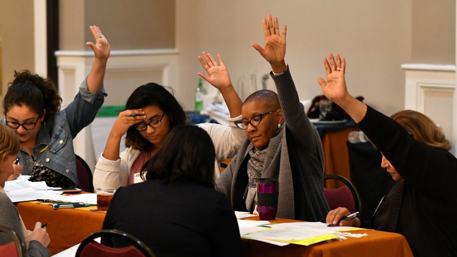 Members of the Tennessee Educational Equity Coalition participate in the group's third annual summit in February in Nashville. The group formed in 2016 to advocate for students of color and people who live in poverty.