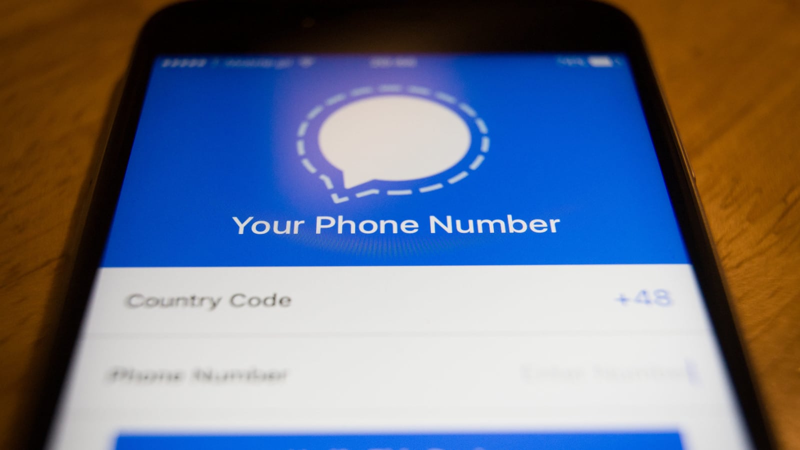 The Signal app allows users to send encrypted messages.