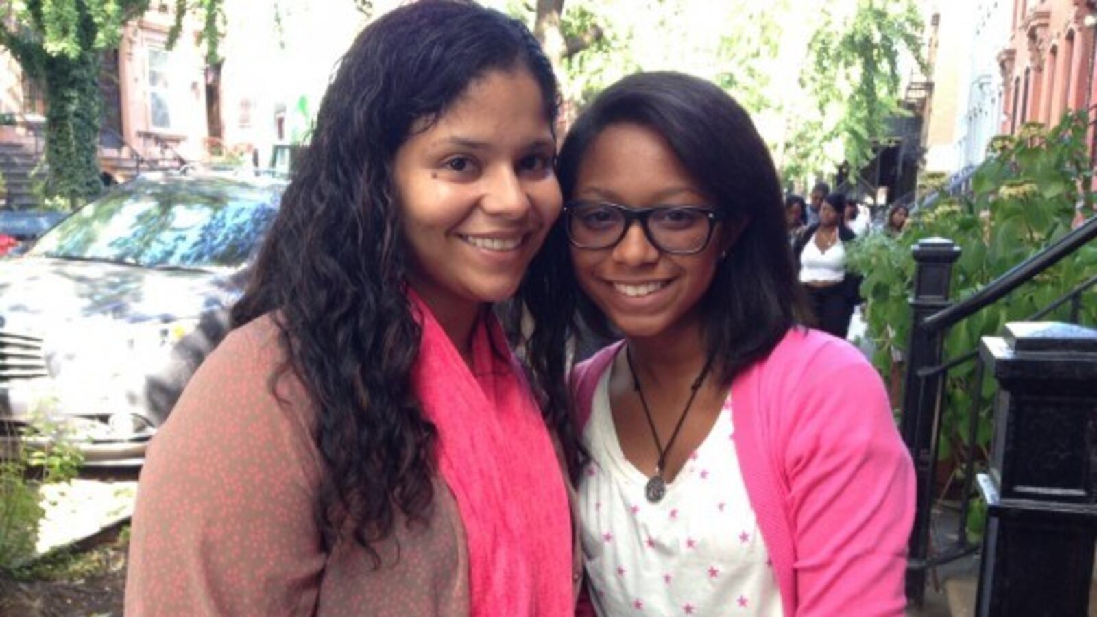 Divine Jones with her mom, Danimaris Fonseca.