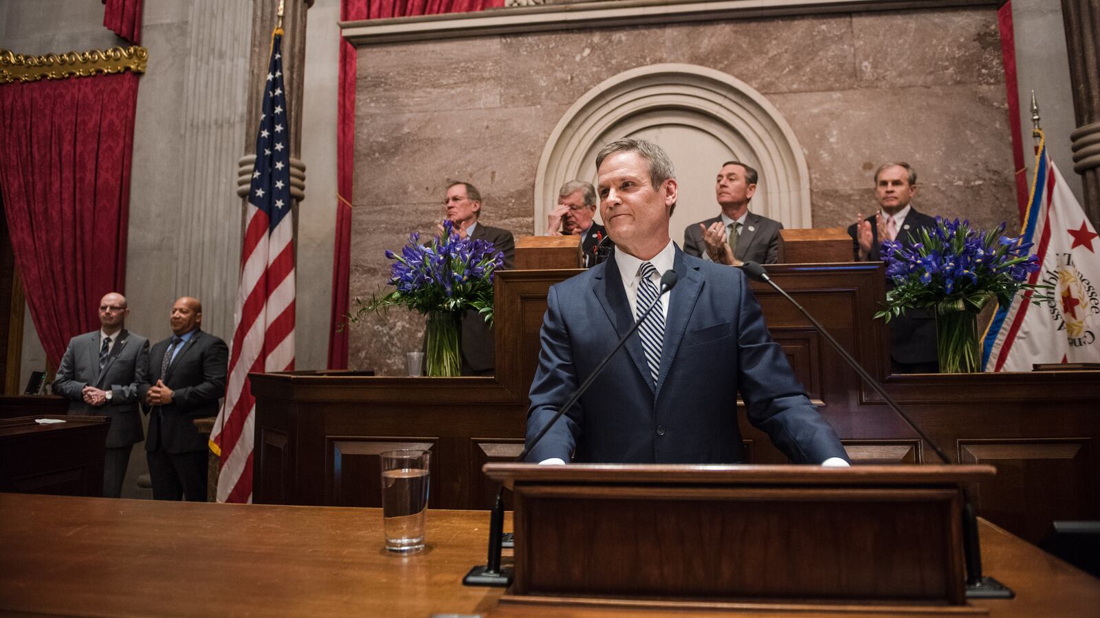 Gov. Bill Lee delivers his State of the State address on March 4, including his voucher proposal for low-income students in districts with struggling schools.