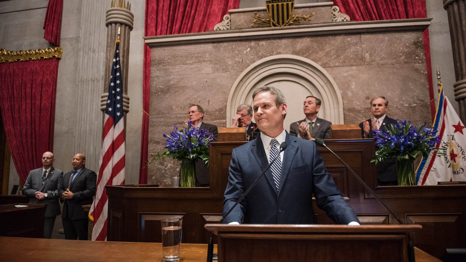Gov. Bill Lee delivers his State of the State address on March 4, including his voucher proposal for low-income students in districts with struggling schools.