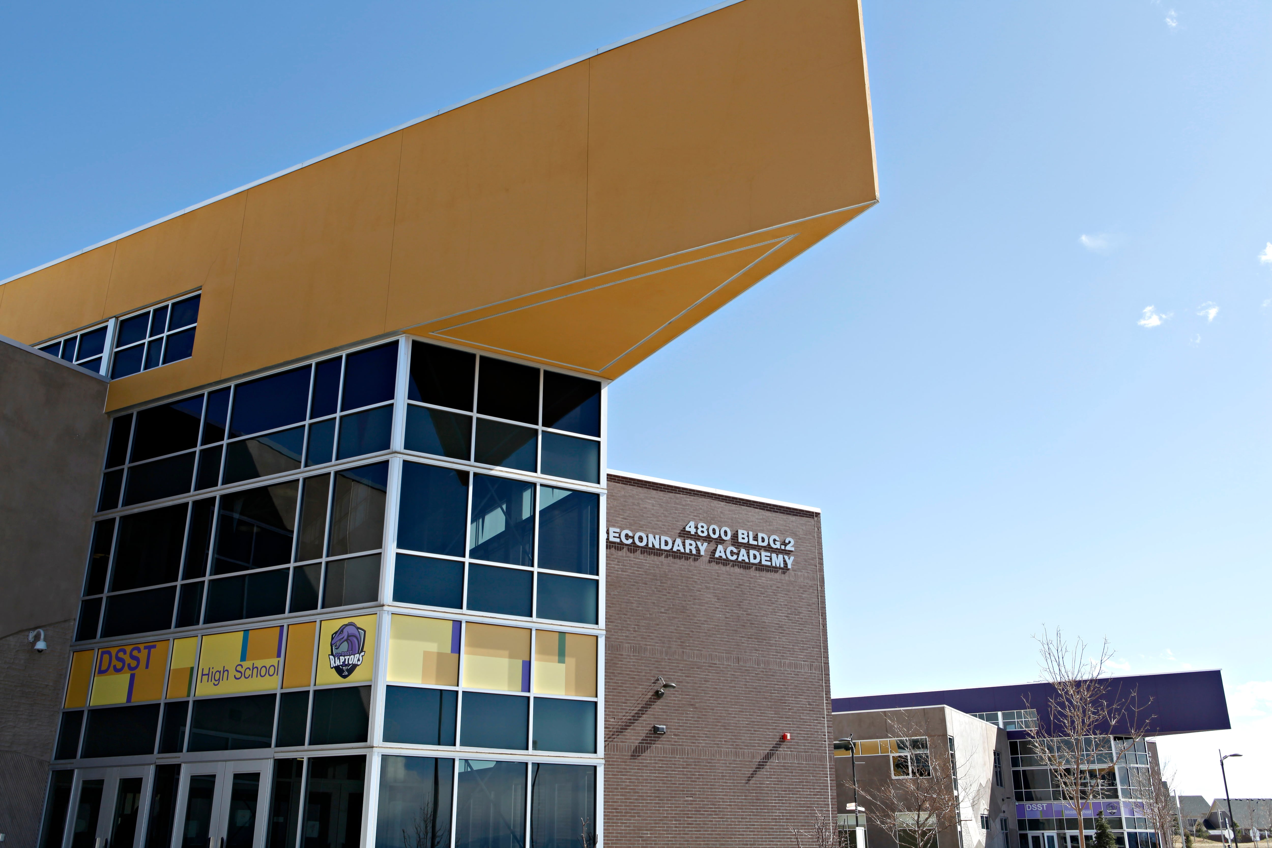An exterior photo of a Denver school.