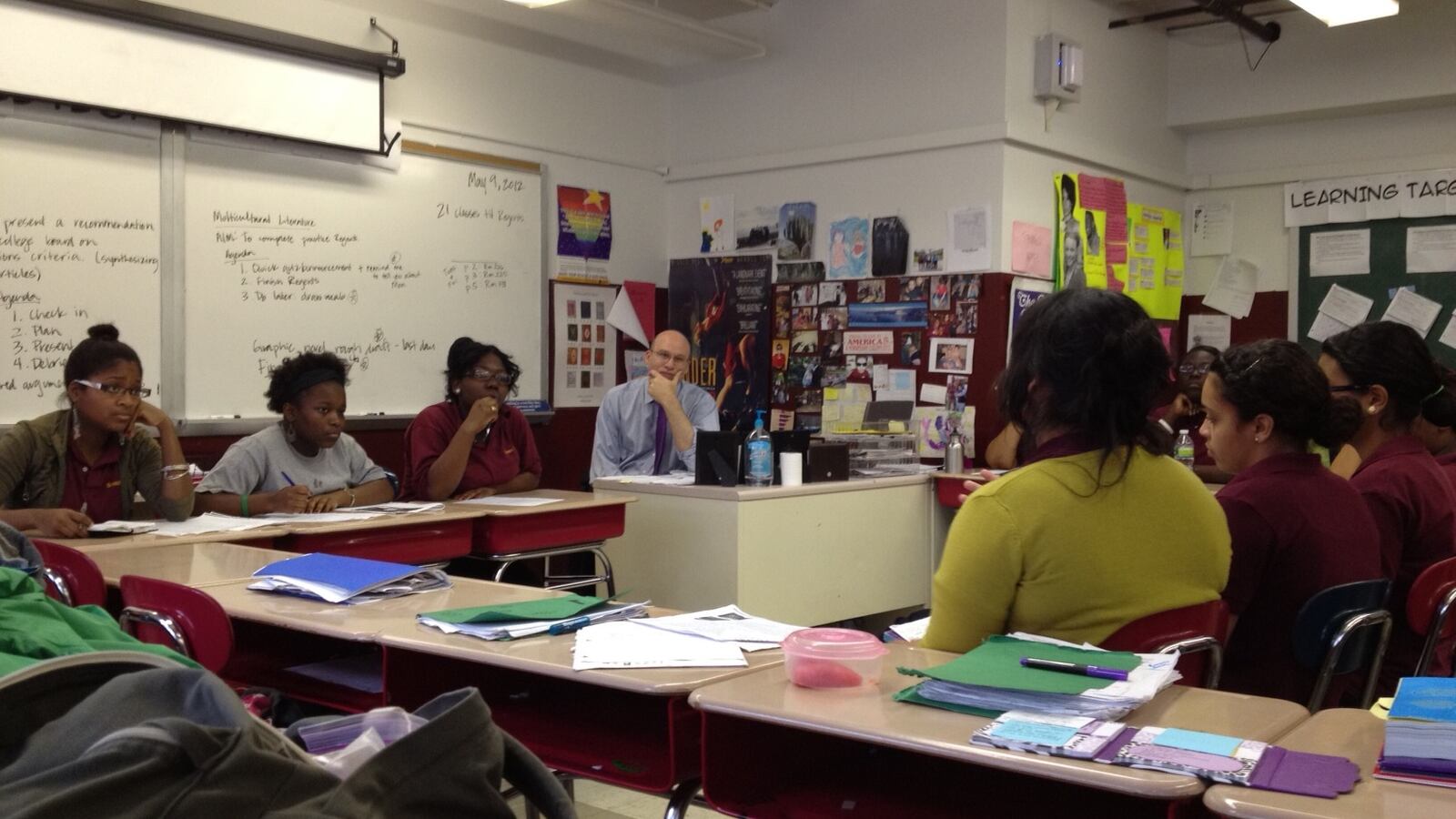 Shael Polakow-Suransky taught a lesson at Bronx Academy of Letters in May 2012.