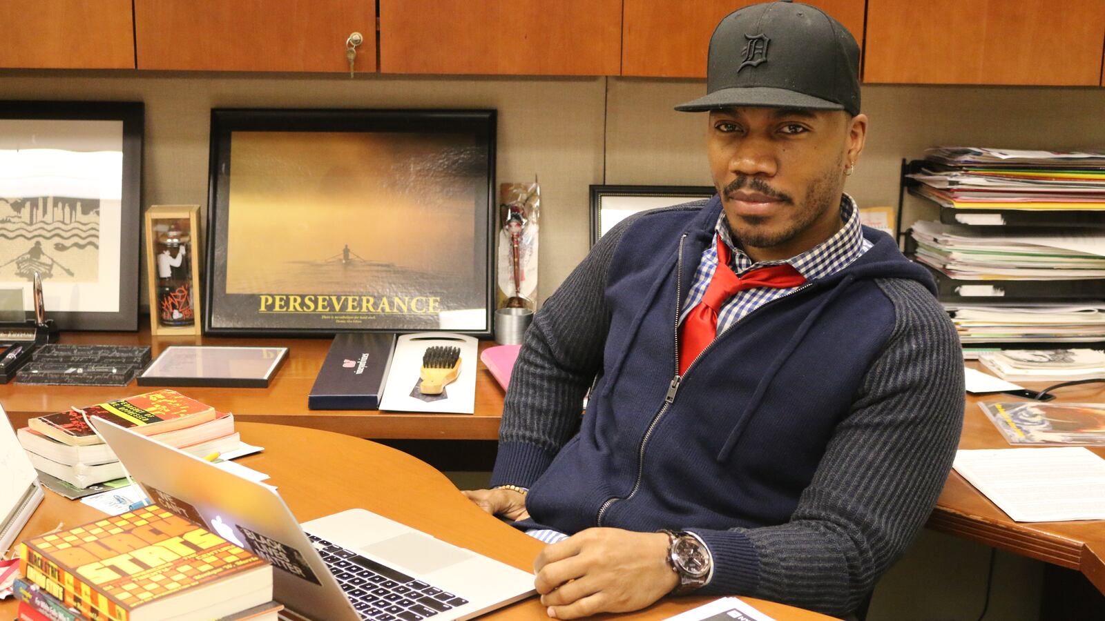 David E. Kirkland, executive director of NYU's Metropolitan Center, in his office.