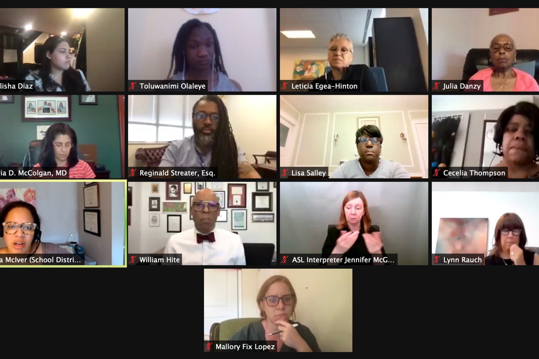 Members of Philadelphia’s Board of Education