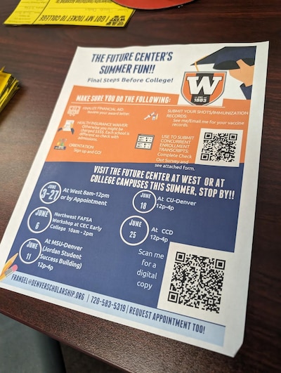 A checklist of items students need to complete if they plan to go to college.