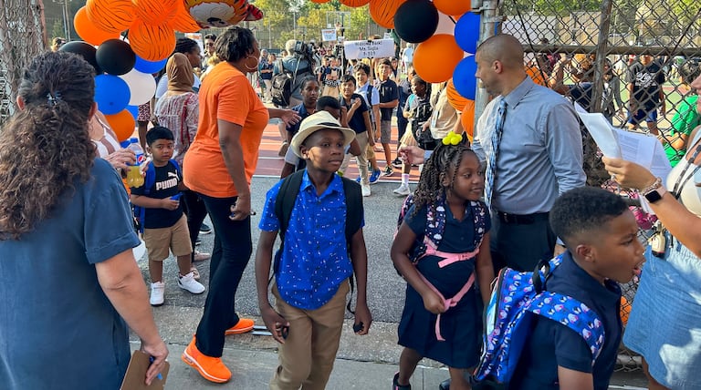Back to school for NYC’s nearly 900,000 students brings smiles and sweat
