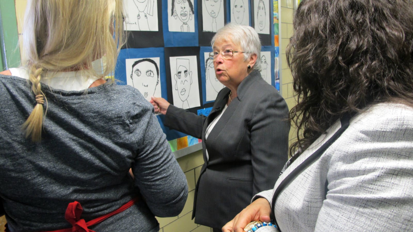 Chancellor Carmen Fariña on one of her hundreds of school visits.