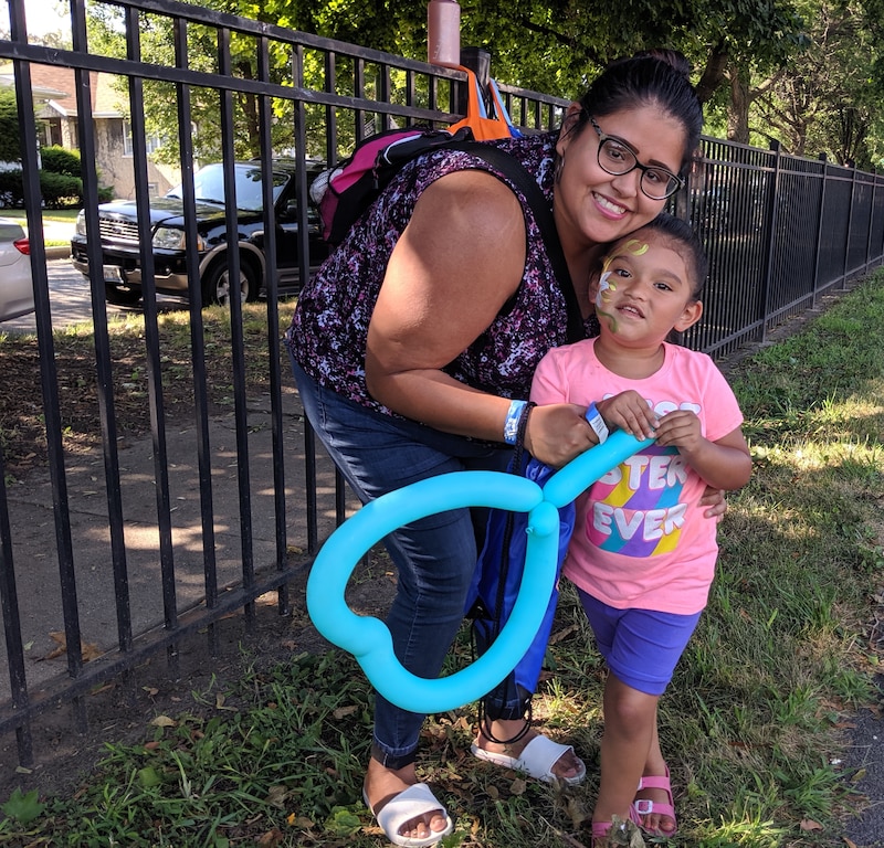 Bianca Freyre and her preschooler, Maura