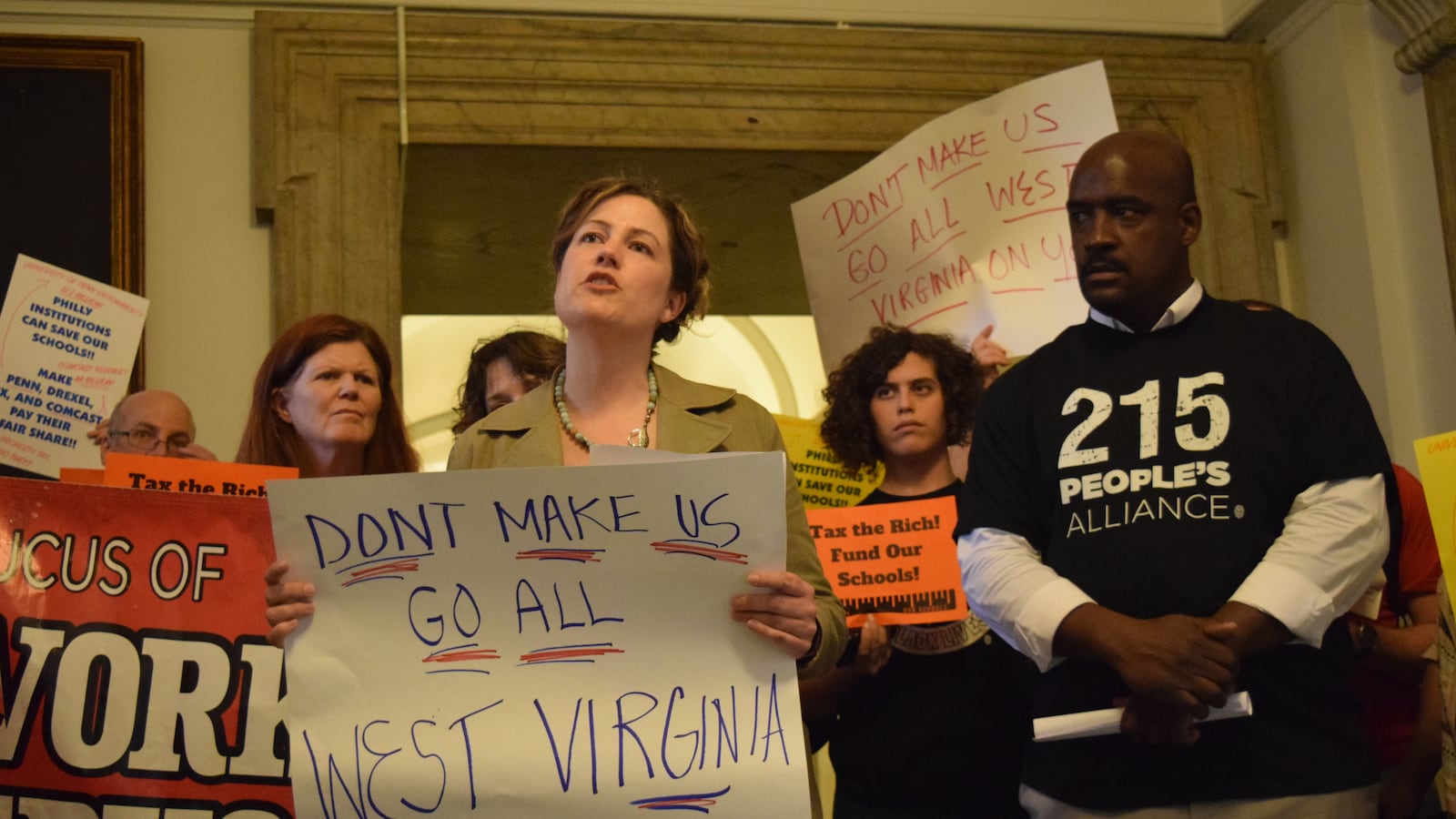 city council protest taxes