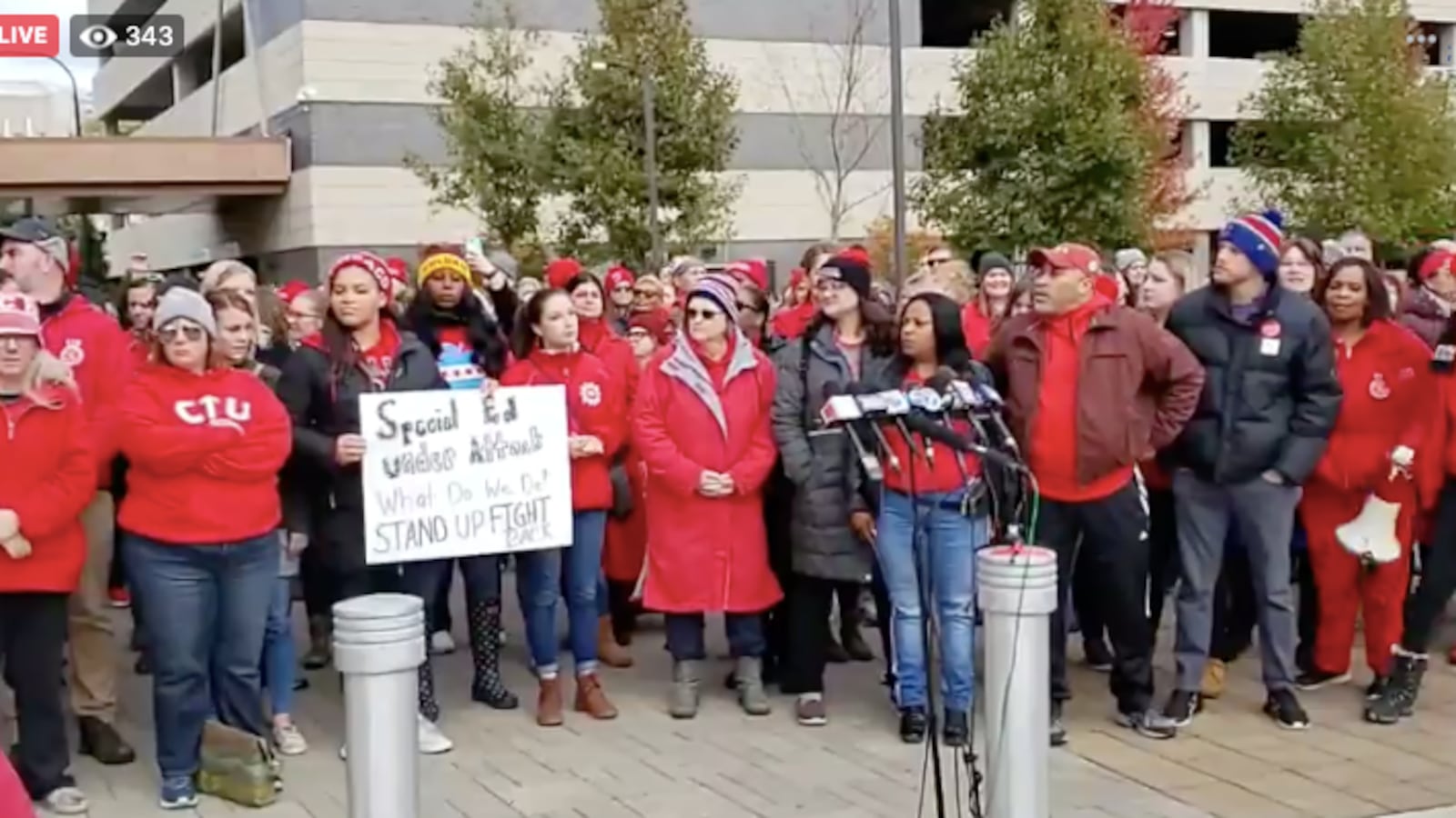 Special education teachers outlined their needs at a Chicago Teachers Union press conference, Oct. 24, 2019.