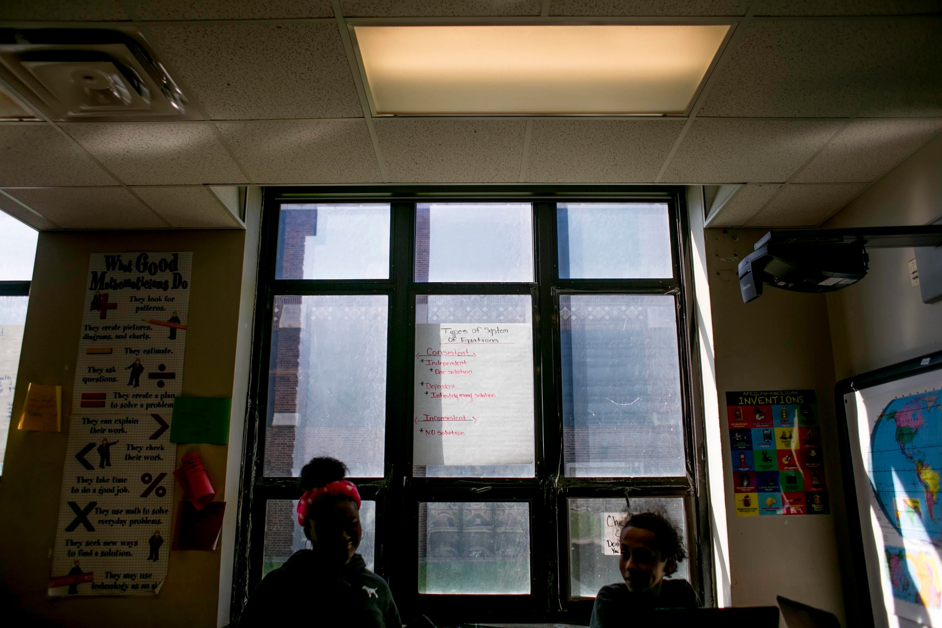 June 2019 file photographs made at Southeastern High School in Detroit by freelancer Anthony Lanzilote.