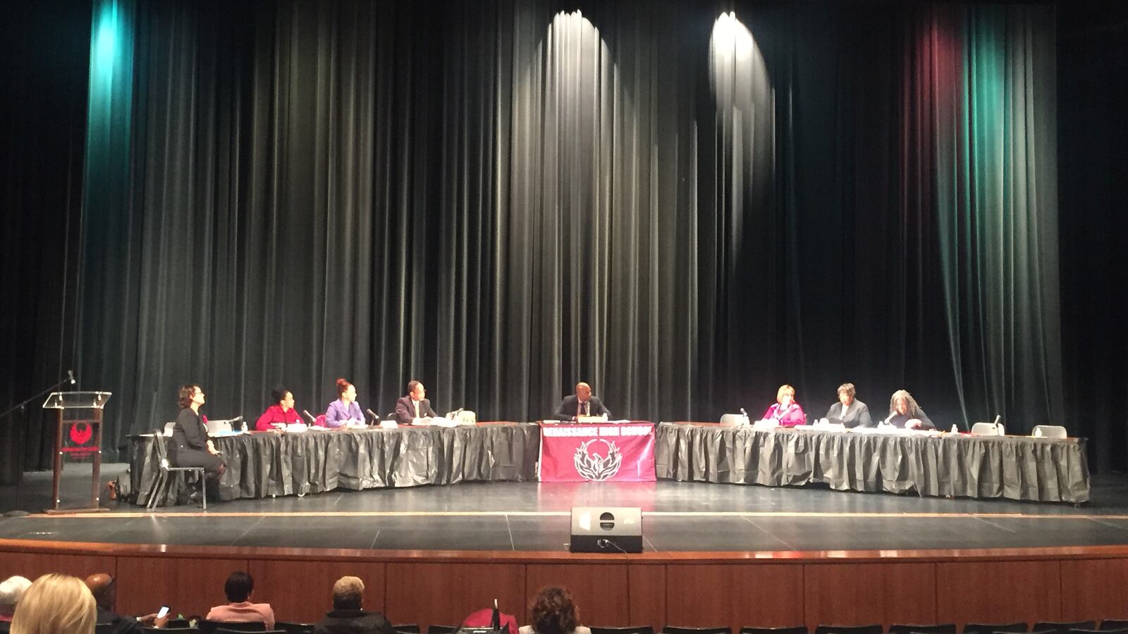 Derrick Coleman took center stage during a day of interviews to become Detroit's next schools chief.