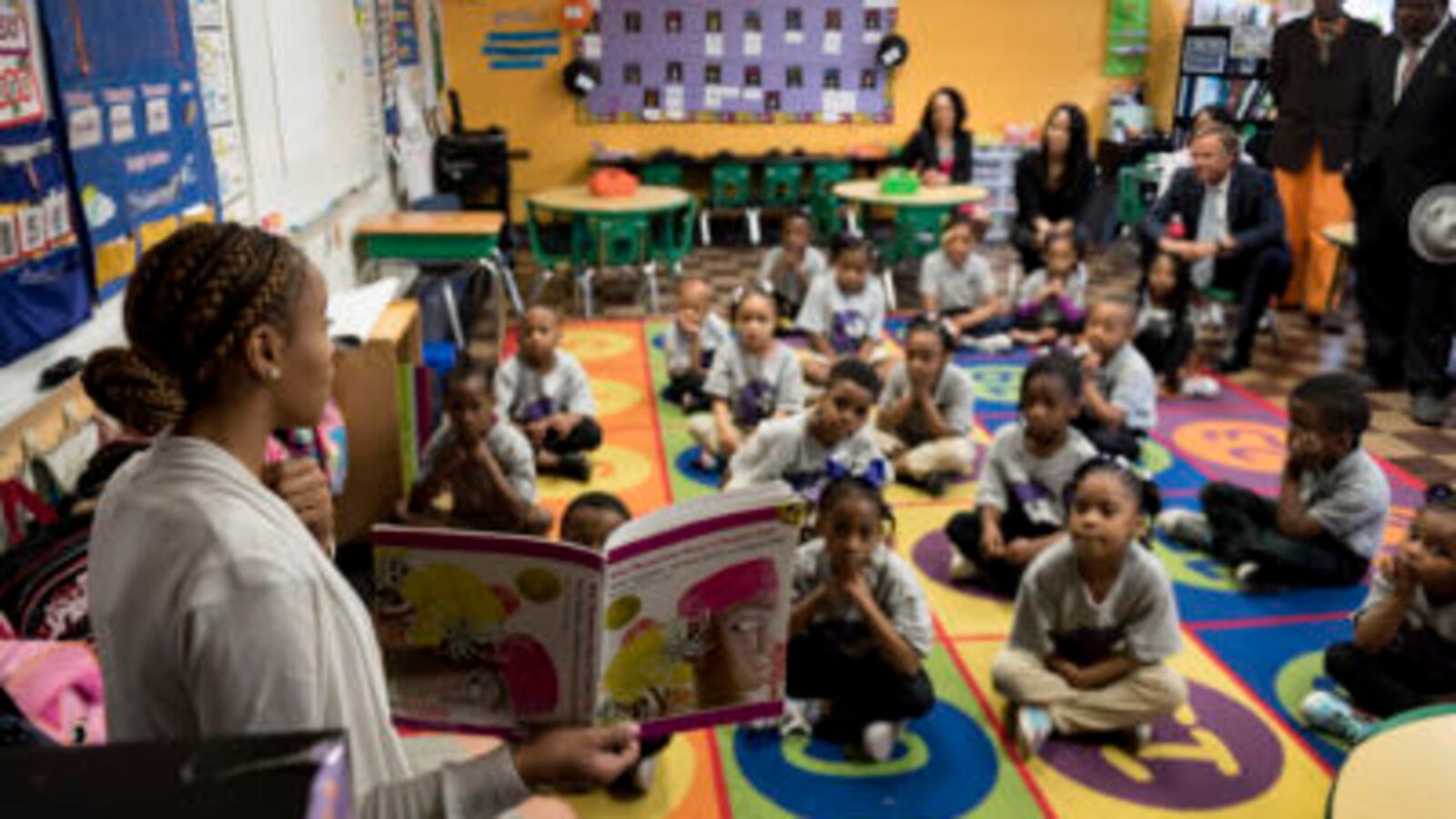 A teacher instructs students at Aspire Coleman Elementary School in 2017. The four Aspire Memphis schools will transition to a new, independent charter organization.