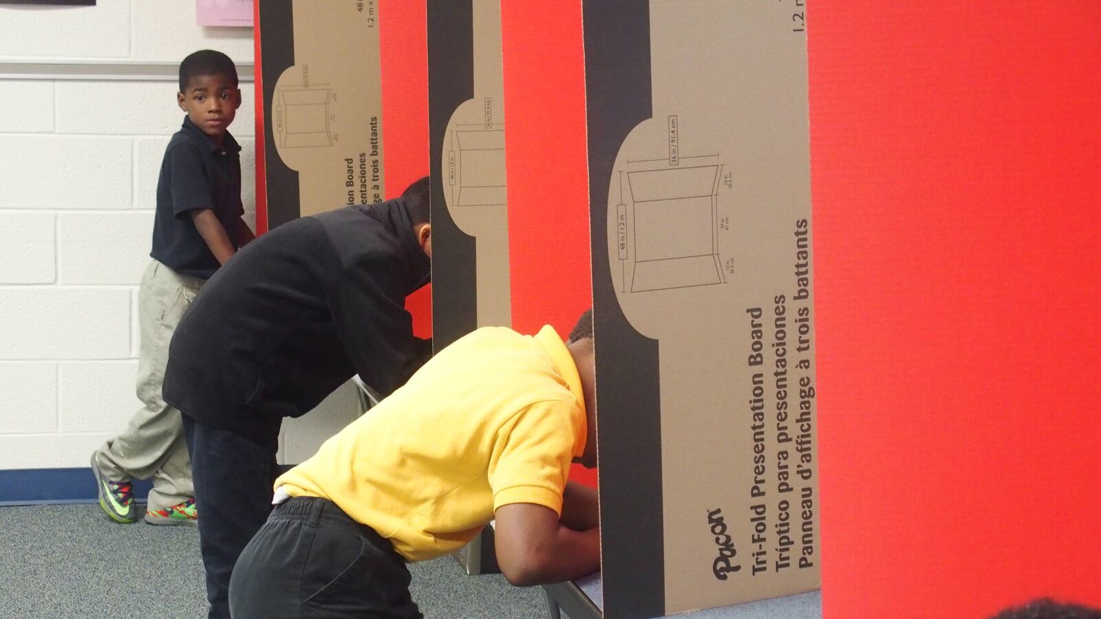 Student mock election at W.H. Brewster Elementary School in Memphis.