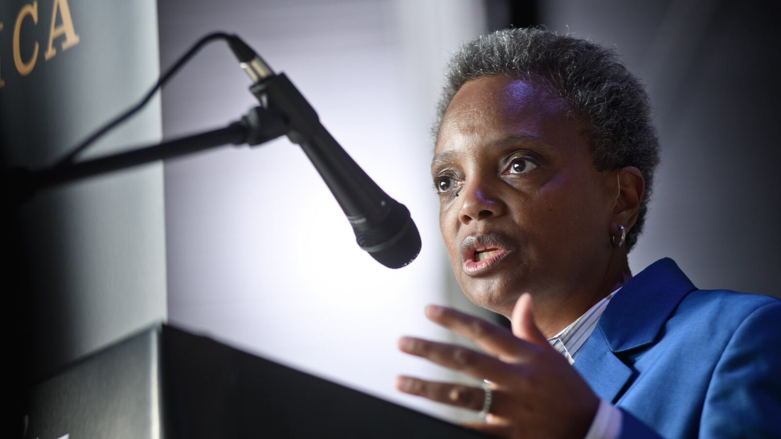 Mayor-Elect Lori Lightfoot in April