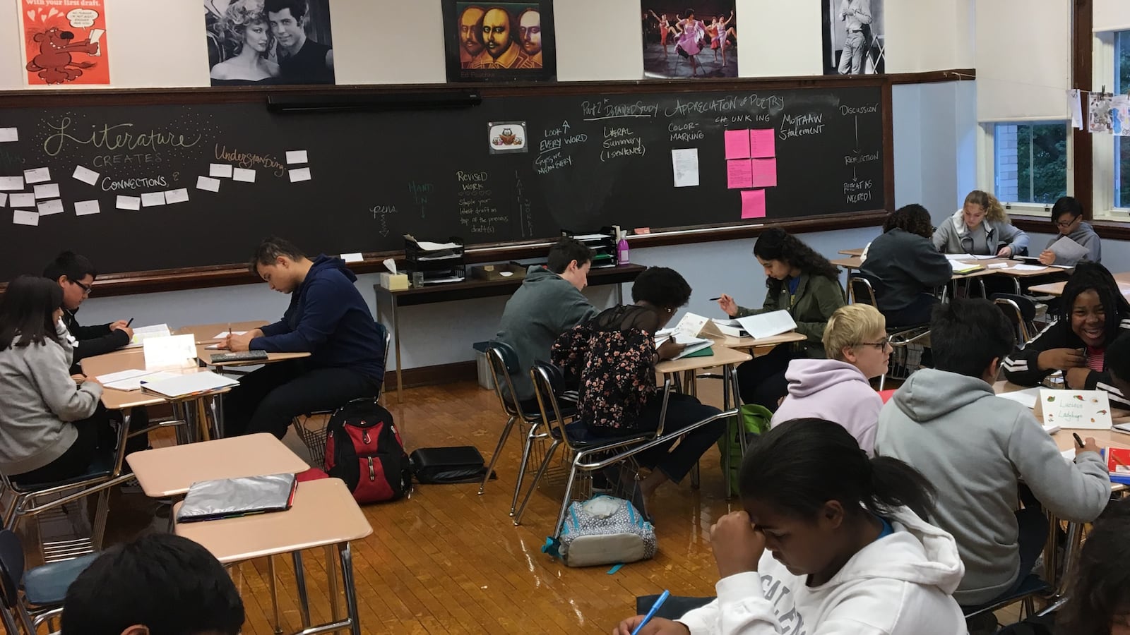 An International Baccalaureate class at Senn High School in Edgewater on the North Side of Chicago.