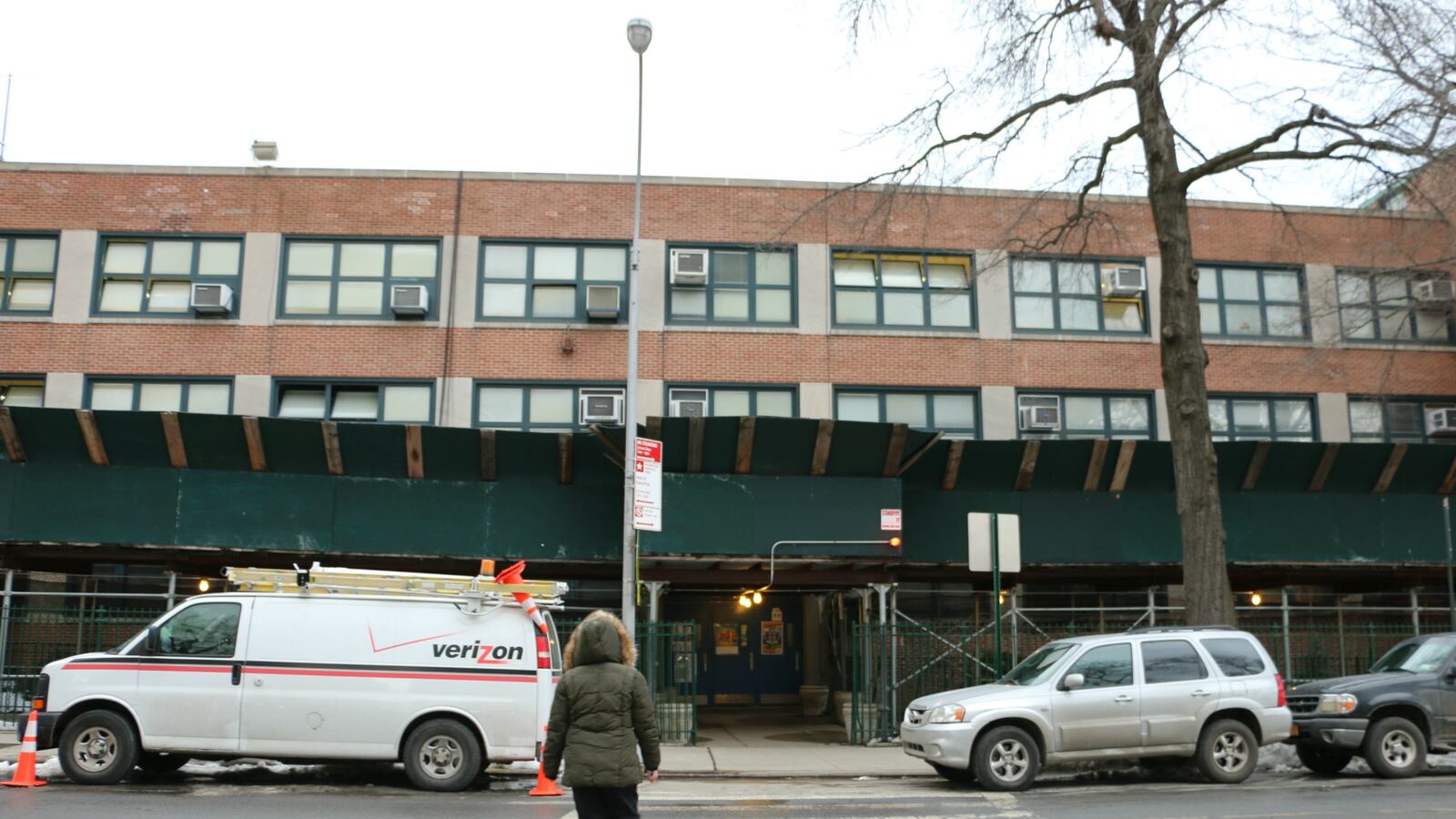 Satellite West Middle School shares a building with P.S. 307 in Vinegar Hill, Brooklyn. The middle school is set to move into a new high-rise in nearby Dumbo this fall.