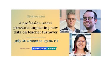 New data shows teacher turnover is a longterm crisis. RSVP for our virtual event.