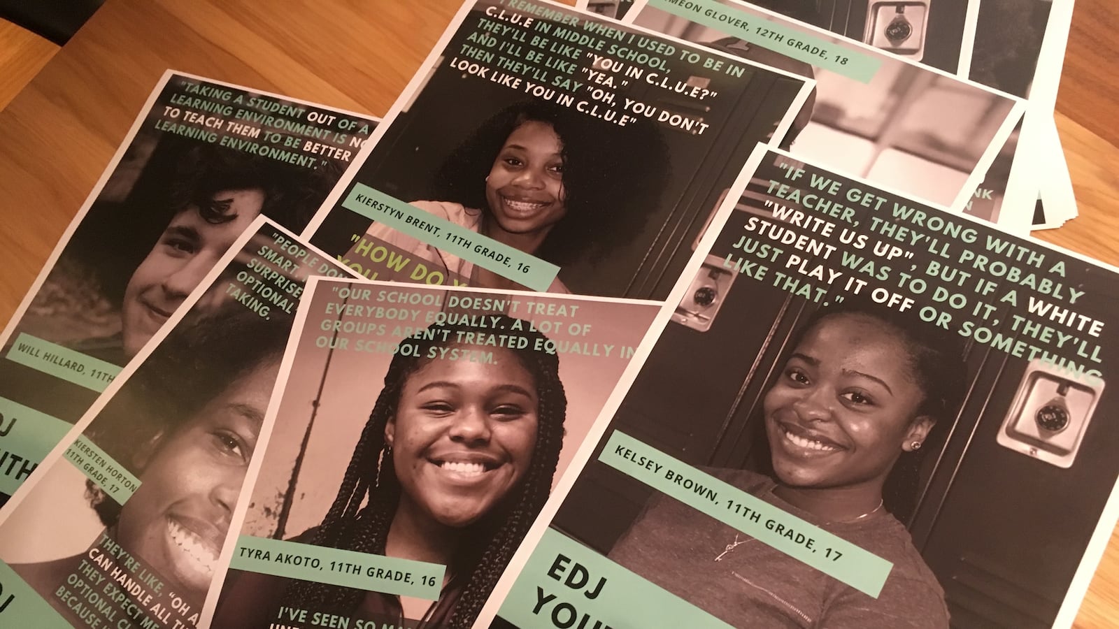 Posters created by junior Janiya Douglas have amplified student voices about the culture of White Station High School in Memphis.