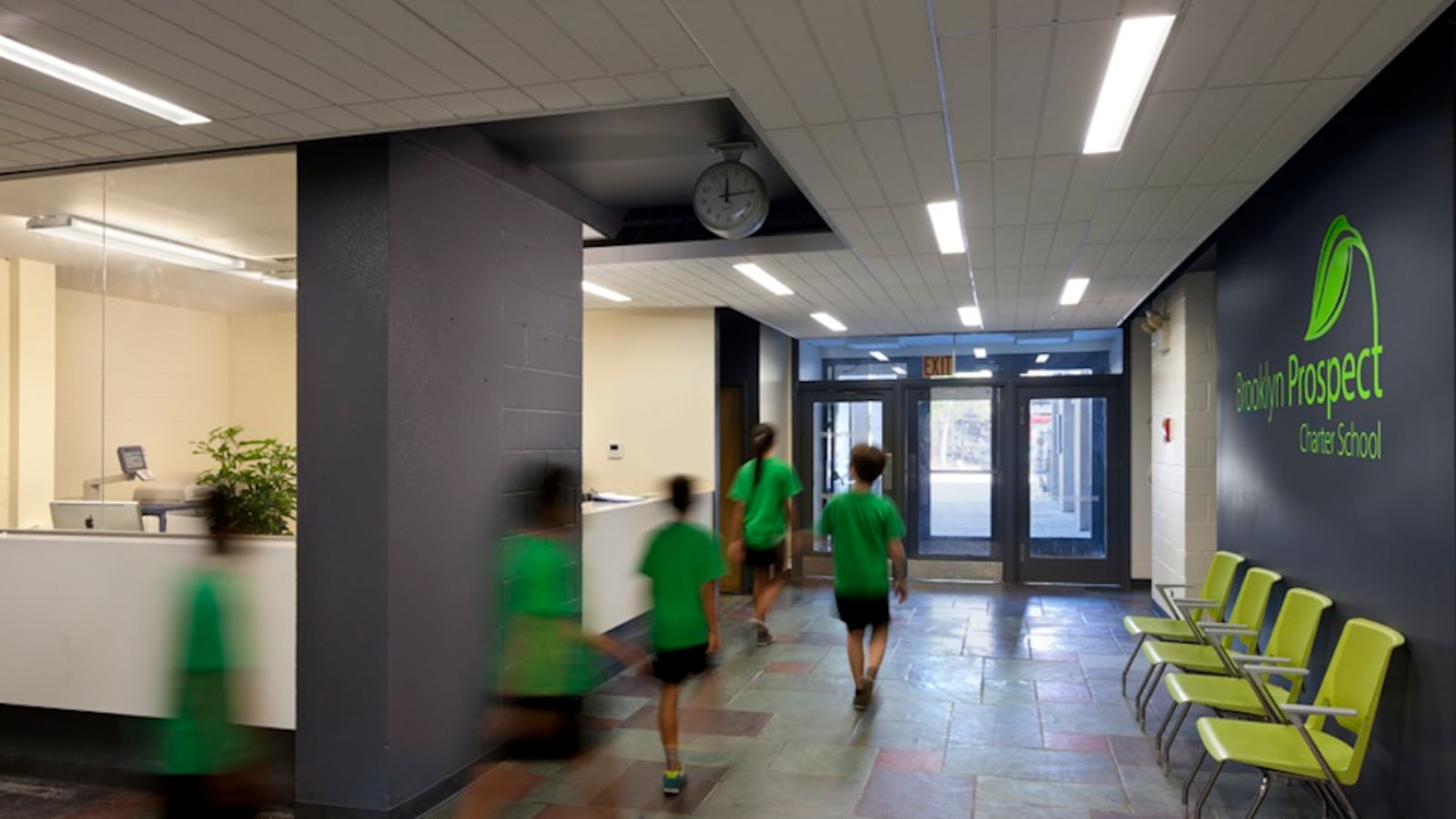 Students at Brooklyn Prospect Charter School in 2012. The school is one of several New York City charters that aim to enroll diverse student bodies.