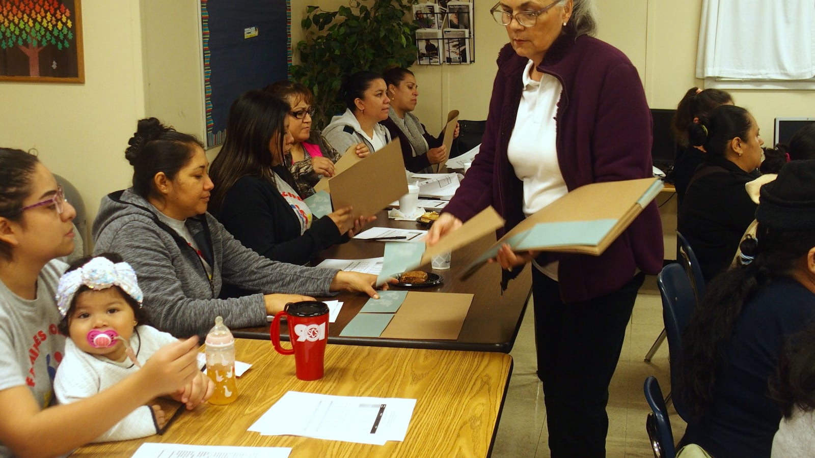 A recent parent academy for Spanish-speaking mothers at Egypt Elementary School.