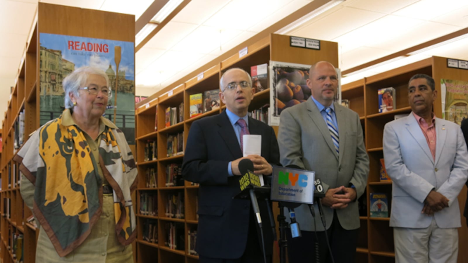 City and teachers union officials on Monday announced the schools that were selected to join a school-experimentation program.