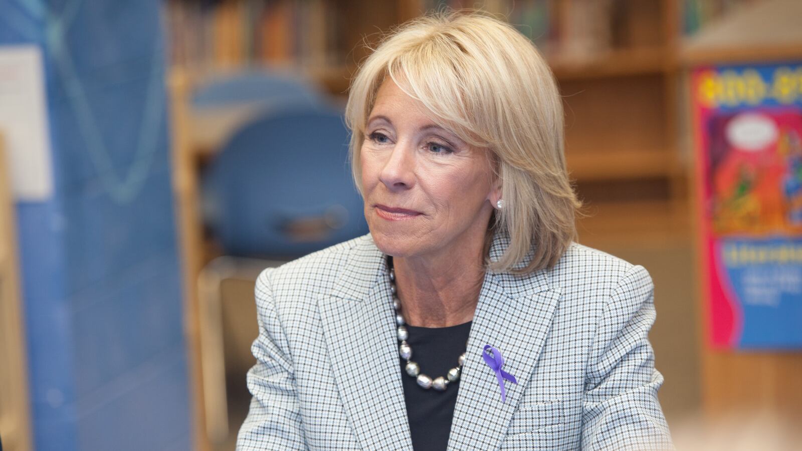 U.S. Secretary of Education Betsy DeVos is reportedly weighing whether to allow schools to pay for guns using federal money.