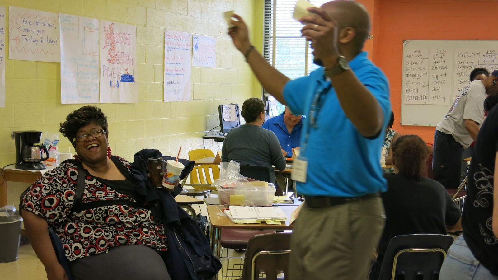 Renia Williams and Jeffery Mister participated in the summer common core training.