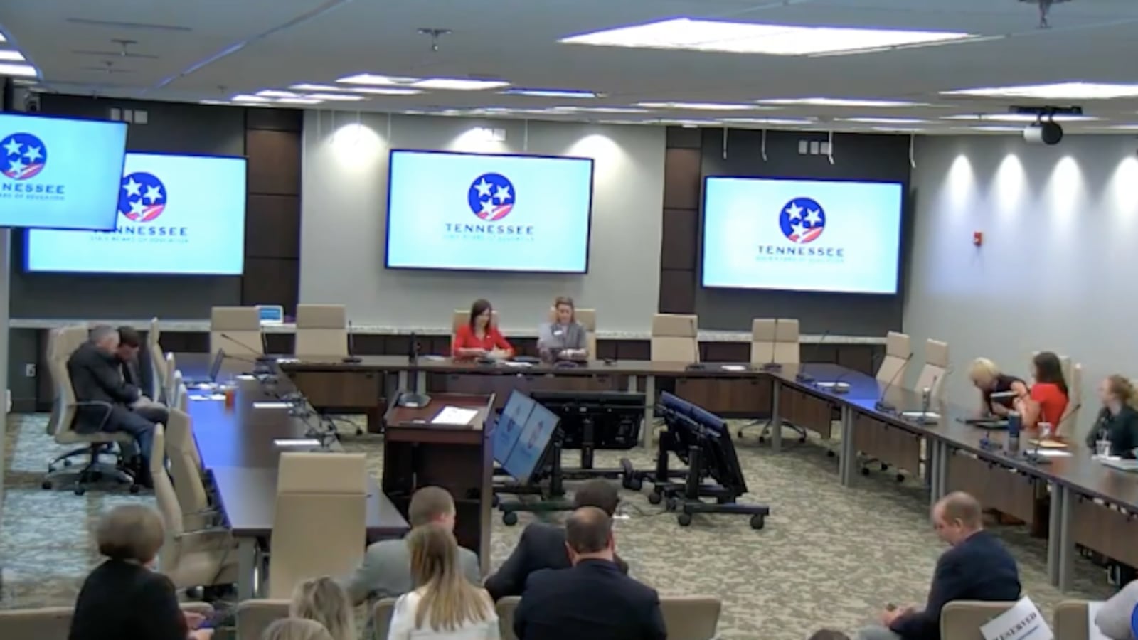 An Oct. 1 public hearing in Nashville draws a small crowd to discuss proposed rules for Gov. Bill Lee's education savings account program. The state Board of Education continued to receive written feedback on the 14-page document through Oct. 14.
