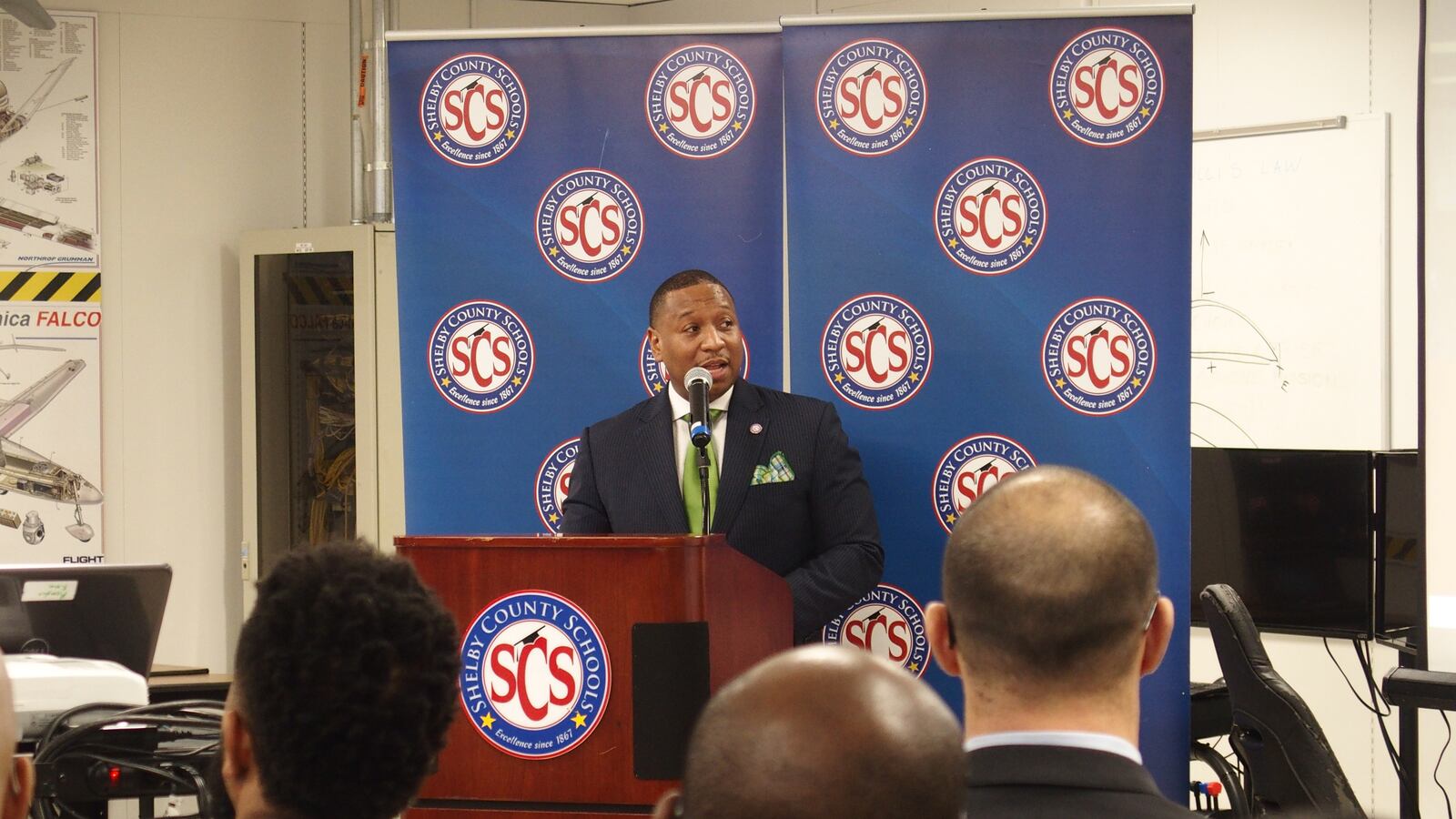 Joris Ray, the interim superintendent for Shelby County Schools, expressed interest in the permanent position when the school board appointed him.