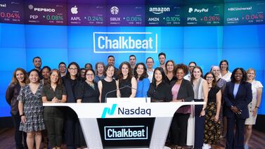 Chalkbeat marks 10-year anniversary by ringing the opening bell at Nasdaq