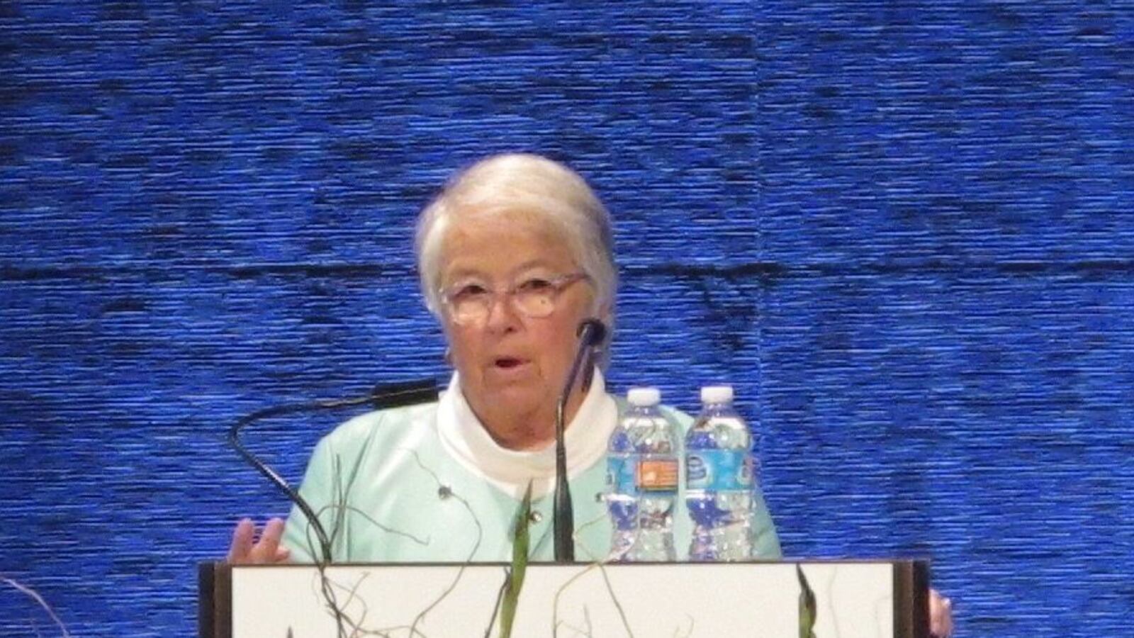 Chancellor Carmen Fariña speaks at the NYC Leadership Academy graduation.