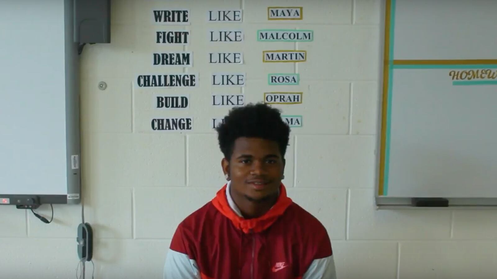 Dylan Heard: "My father — he didn't graduate high school...(but) he believes I can be better."