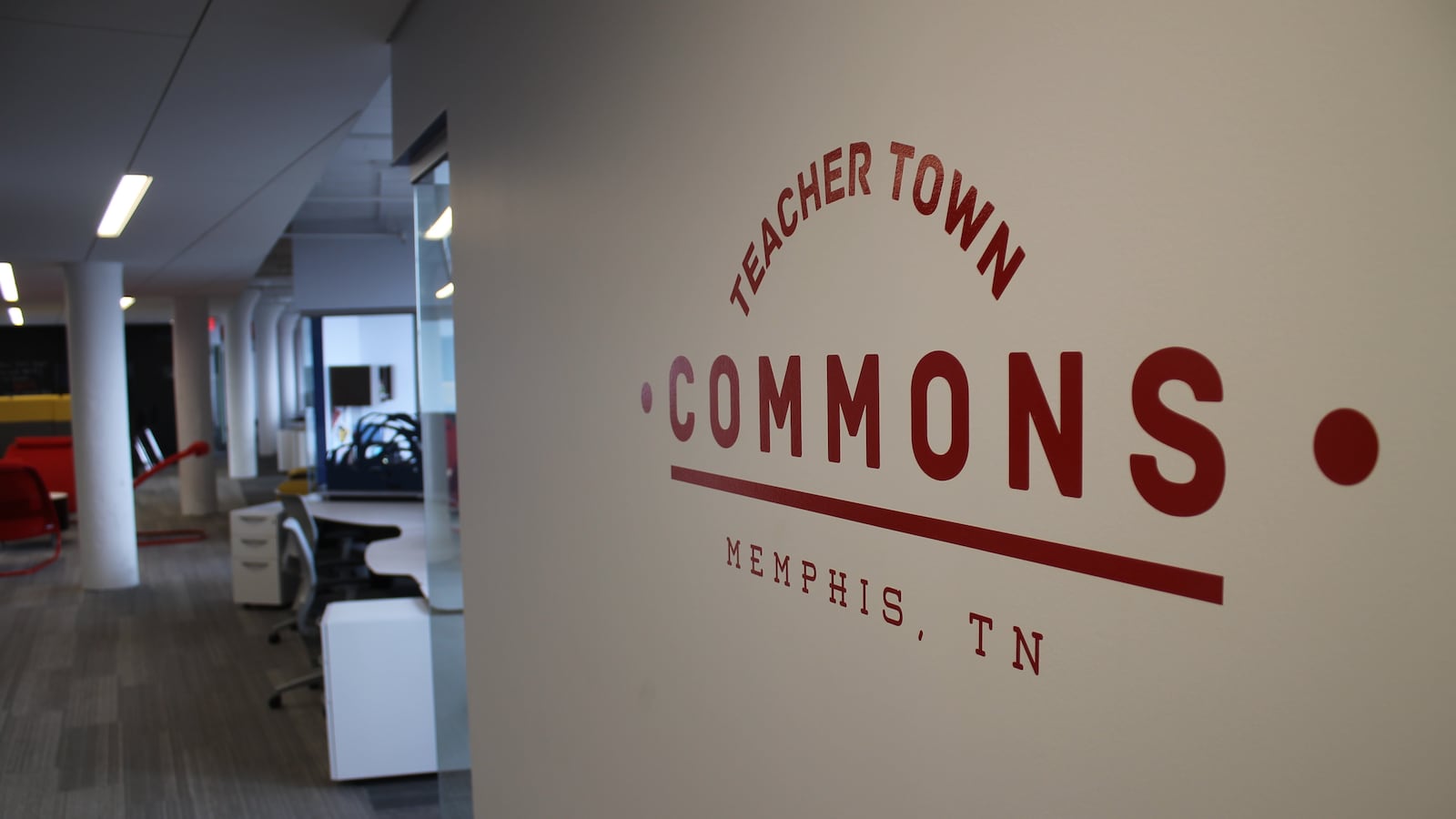 Offices for Memphis Education Fund collaborators are housed in a downtown Memphis building known as Teacher Town Commons.