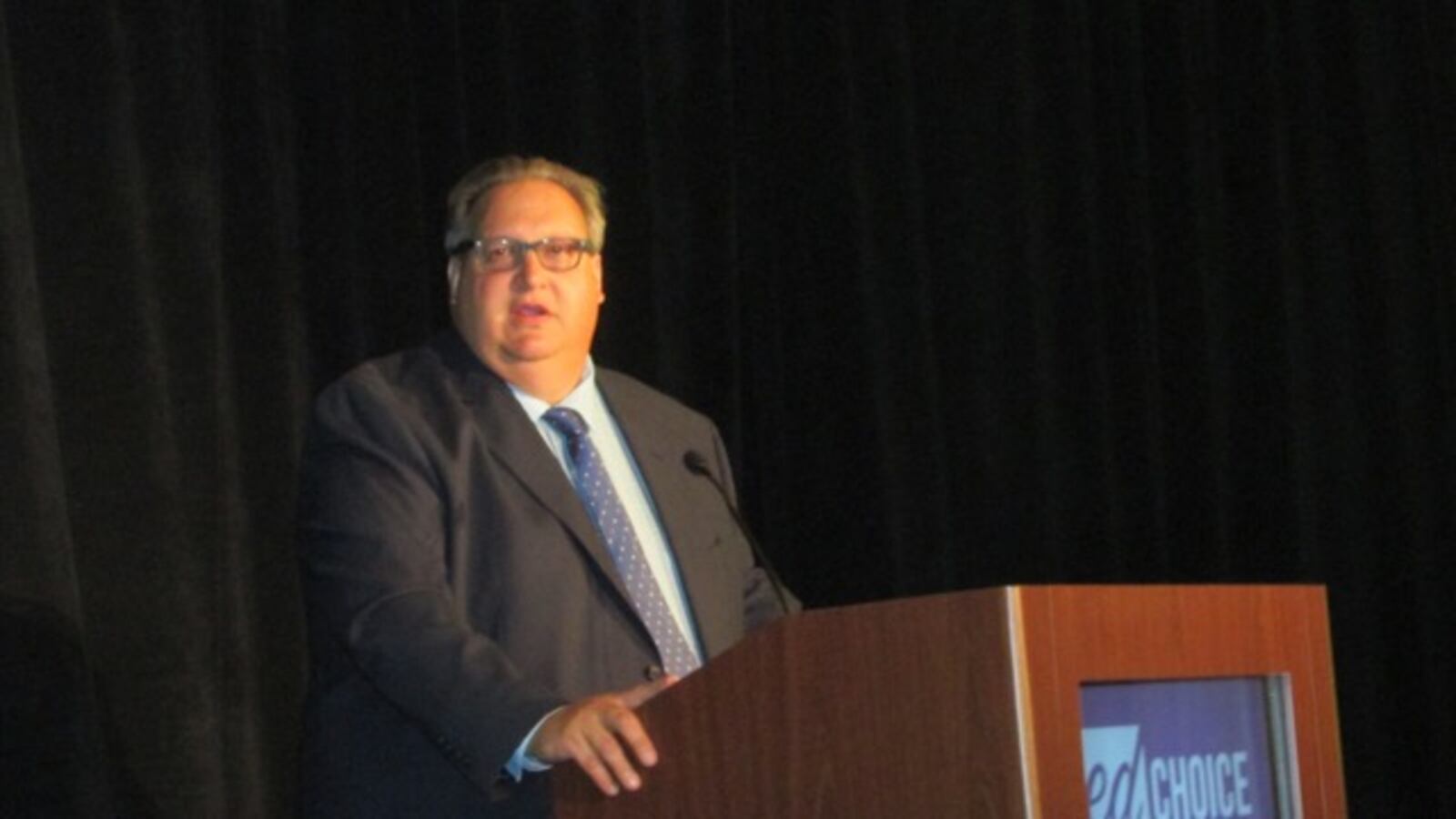 CEO Robert Enlow announces the Friedman Foundation's name change to EdChoice.