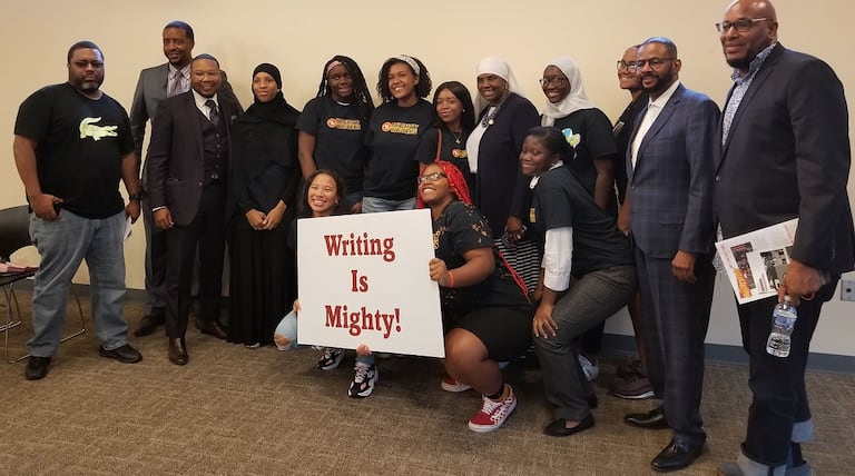 At Mighty Writers forum, office holders and students share stories of gun violence and seek action