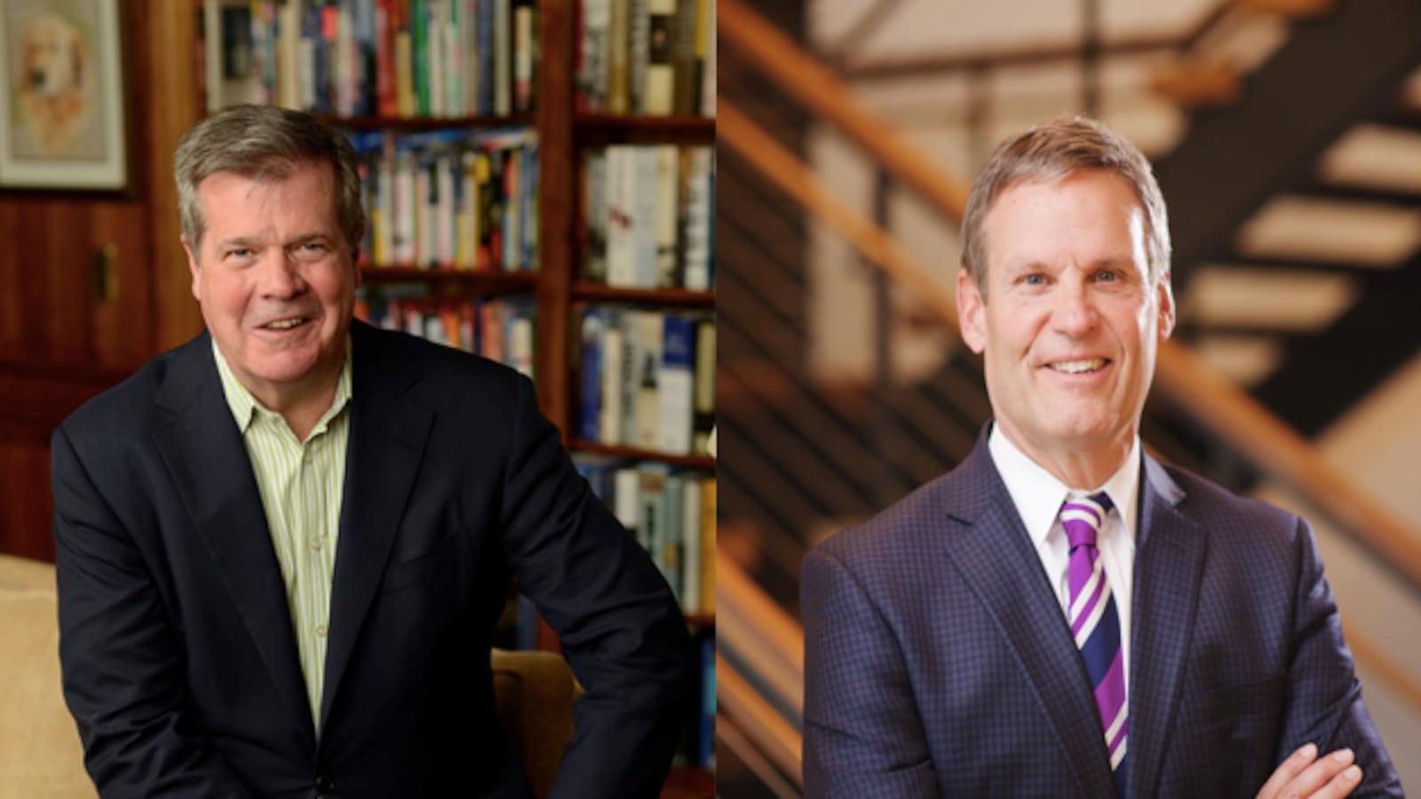 From left: Former Nashville Mayor Karl Dean and Williamson County businessman Bill Lee will face off Nov. 6 in the general election to become Tennessee's 50th governor.