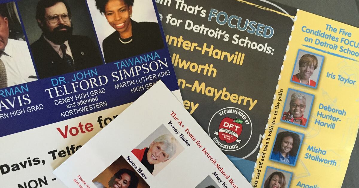 Detroit school board candidates rake in thousands from friends, unions