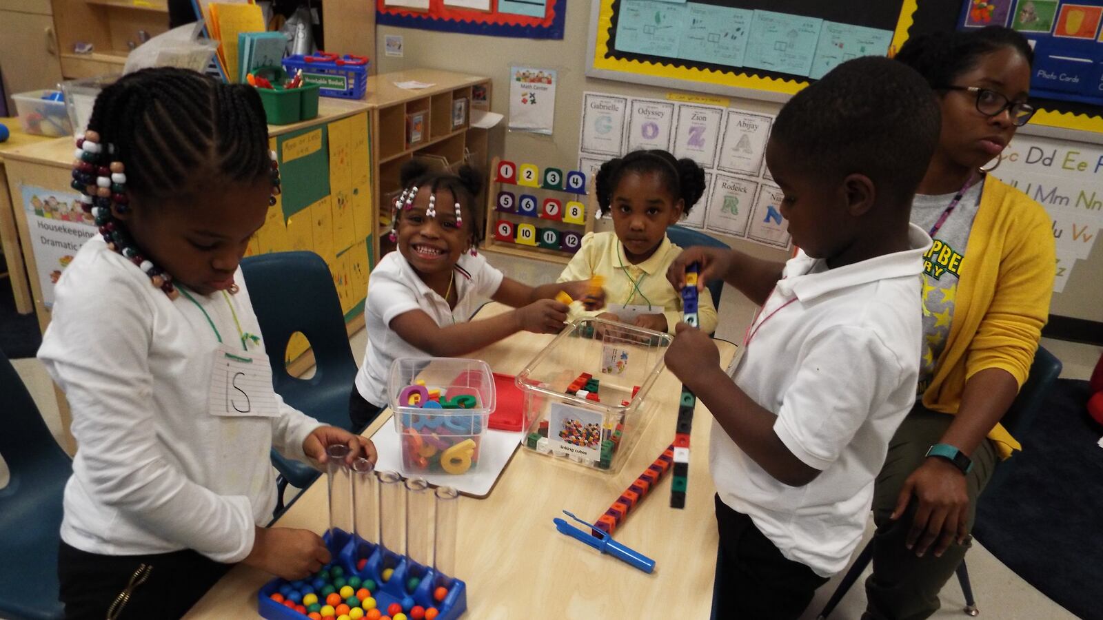 Pre-K students at Lucie E. Campbell Elementary in Memphis.