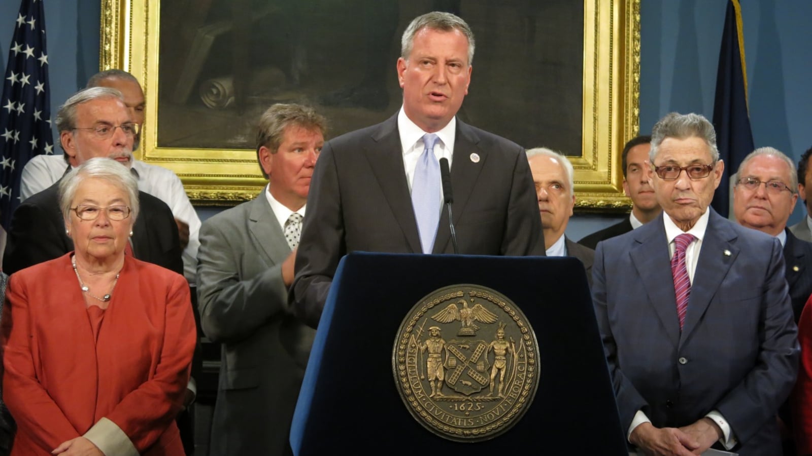 Mayor Bill de Blasio announces policy changes meant to make it easier for parents of children with special needs to secure city funds for private school tuition.