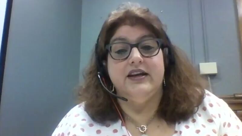 Indiana’s chief academic officer, Robin LeClaire, speaks during Indiana Black Expo’s virtual education conference.