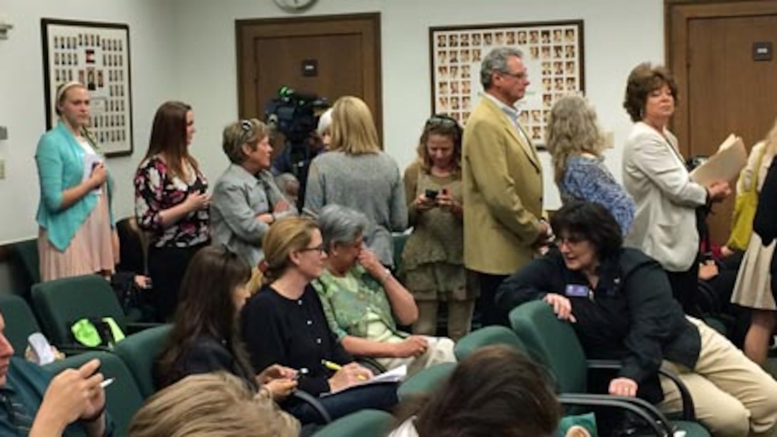 A long line of people signed up to testify at the House Education Committee Wednesday, but most didn't get to speak because a key bill was delayed,