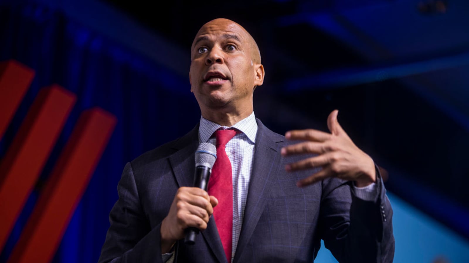 Democratic Presidential Candidate Sen. Cory Booker (D-NJ) speaks during a presidential forum hosted by the Congressional Hispanic Caucus Institute on September 10, 2019 in Washington, DC.