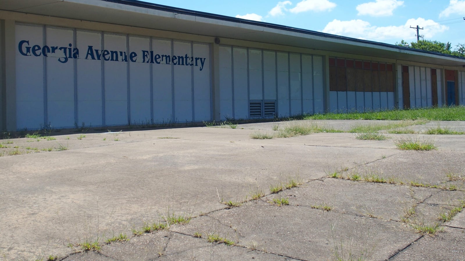 Georgia Avenue Elementary School closed in 2012, pictured here in 2019.