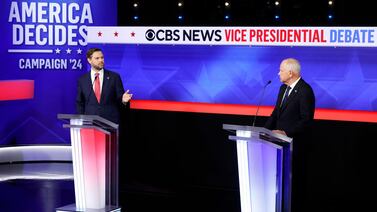 J.D. Vance and Tim Walz debated how to stop school shootings. Doors, windows, and Finland came up.